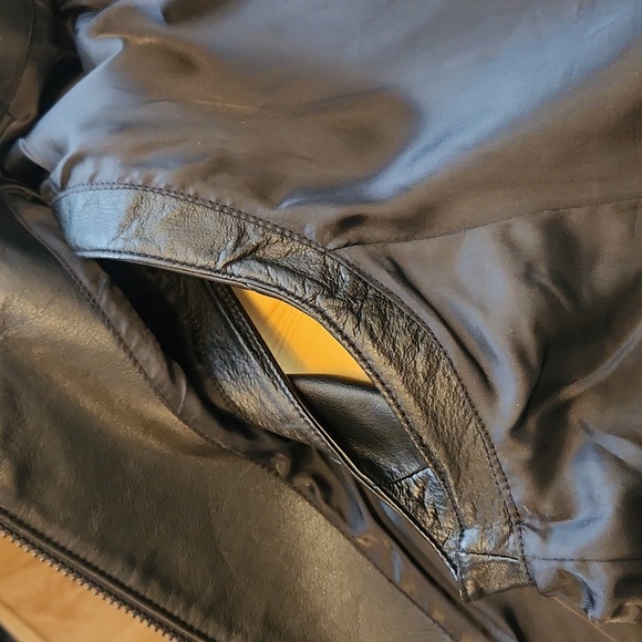 Preston & York Leather Vest Zip Up Women's 14 VTG Y2K Biker Grung - Picture 11 of 14